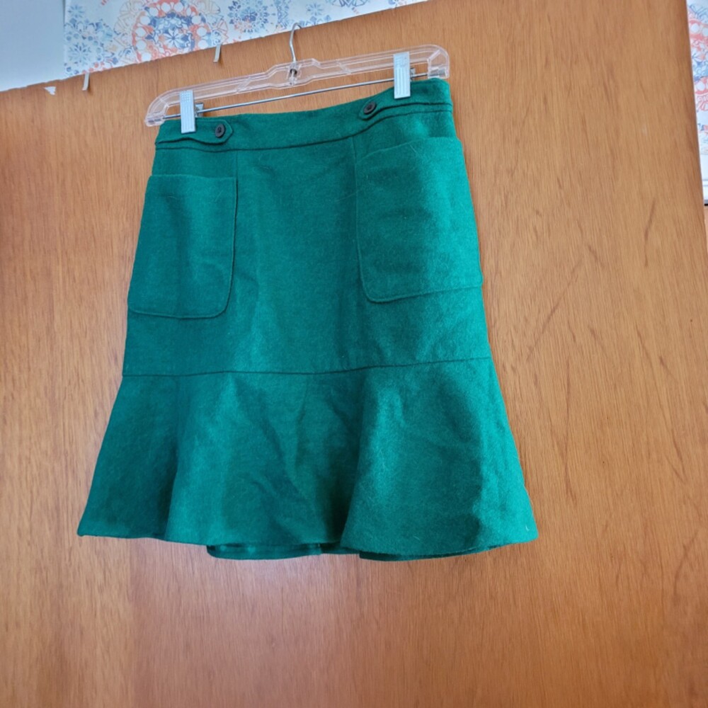 Anthropologie Maeve Wool Skirt Size 2 Worn Once
